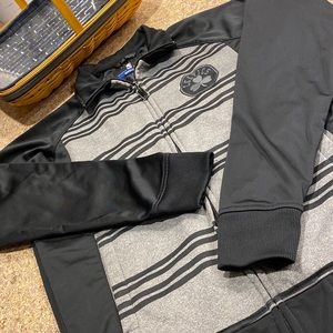 UNK Boston Celtics NBA Gray and Black Medium Zip Up Jacket